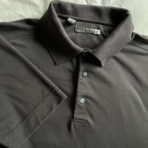 Cutter & Buck SS Polo Shirt Mens M Gray Cotton Poly Blend Neutral Golf EUC